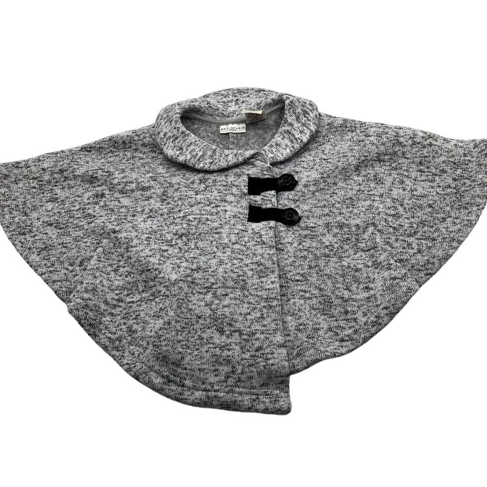 Max‎ Studio Girls 24M Gray Poncho Sweater Jacket Fall Winter Coat